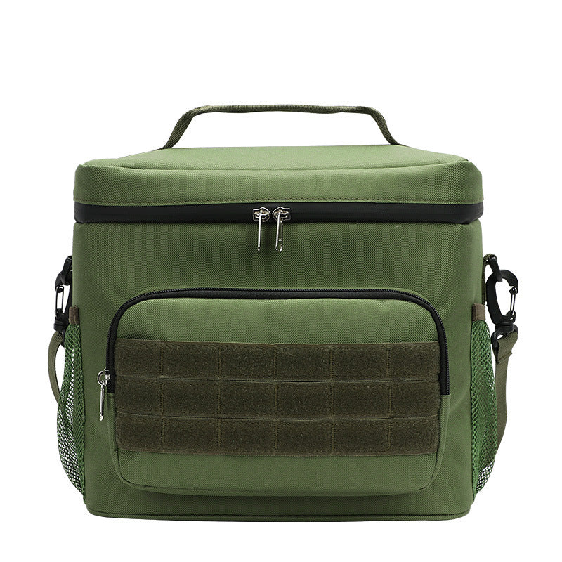 Outdoor Oxford cloth square waterproof camouflage insulation bag wear-resistant portable work convenient lunch box bag
