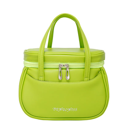 Mini fashion office PU high seal waterproof lunch box bag insulation lunch bag