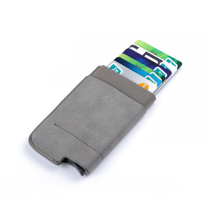Men And Women Business Credit Card Holder Wallets Pocket Case RFID 6 Cards Pop Up Card Case Card Wallet