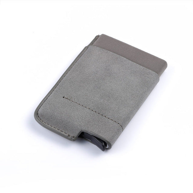 Men And Women Business Credit Card Holder Wallets Pocket Case RFID 6 Cards Pop Up Card Case Card Wallet