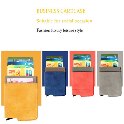 Men And Women Business Credit Card Holder Wallets Pocket Case RFID 6 Cards Pop Up Card Case Card Wallet
