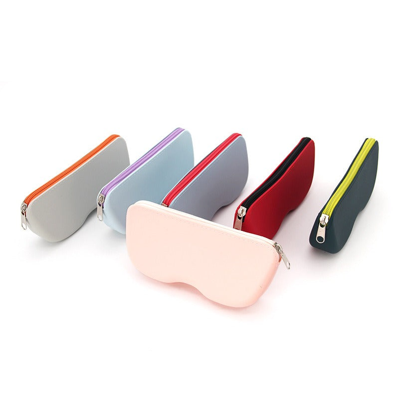 Silicone bag, waterproof, cosmetics, miscellaneous items, small change storage bag, eye bag, silicone storage bag