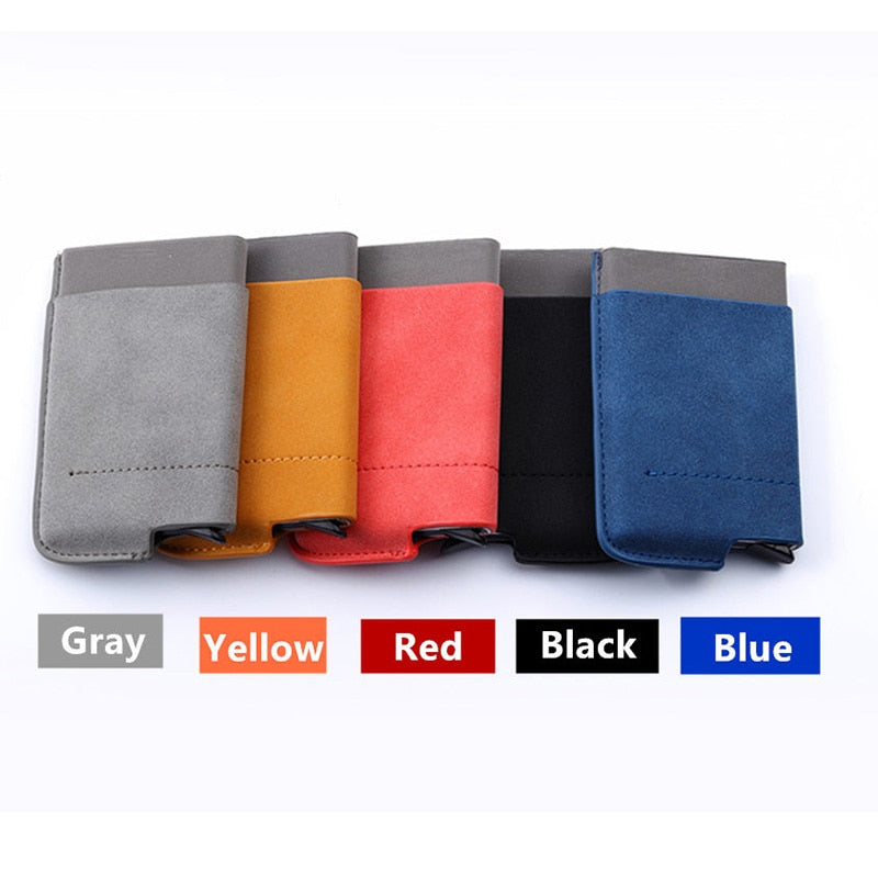 Men And Women Business Credit Card Holder Wallets Pocket Case RFID 6 Cards Pop Up Card Case Card Wallet