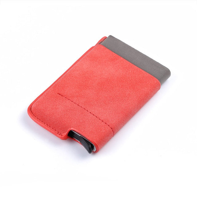 Men And Women Business Credit Card Holder Wallets Pocket Case RFID 6 Cards Pop Up Card Case Card Wallet